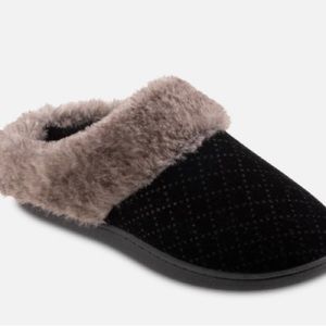 Isotoner Velour Sabrina Womens slide on slippers